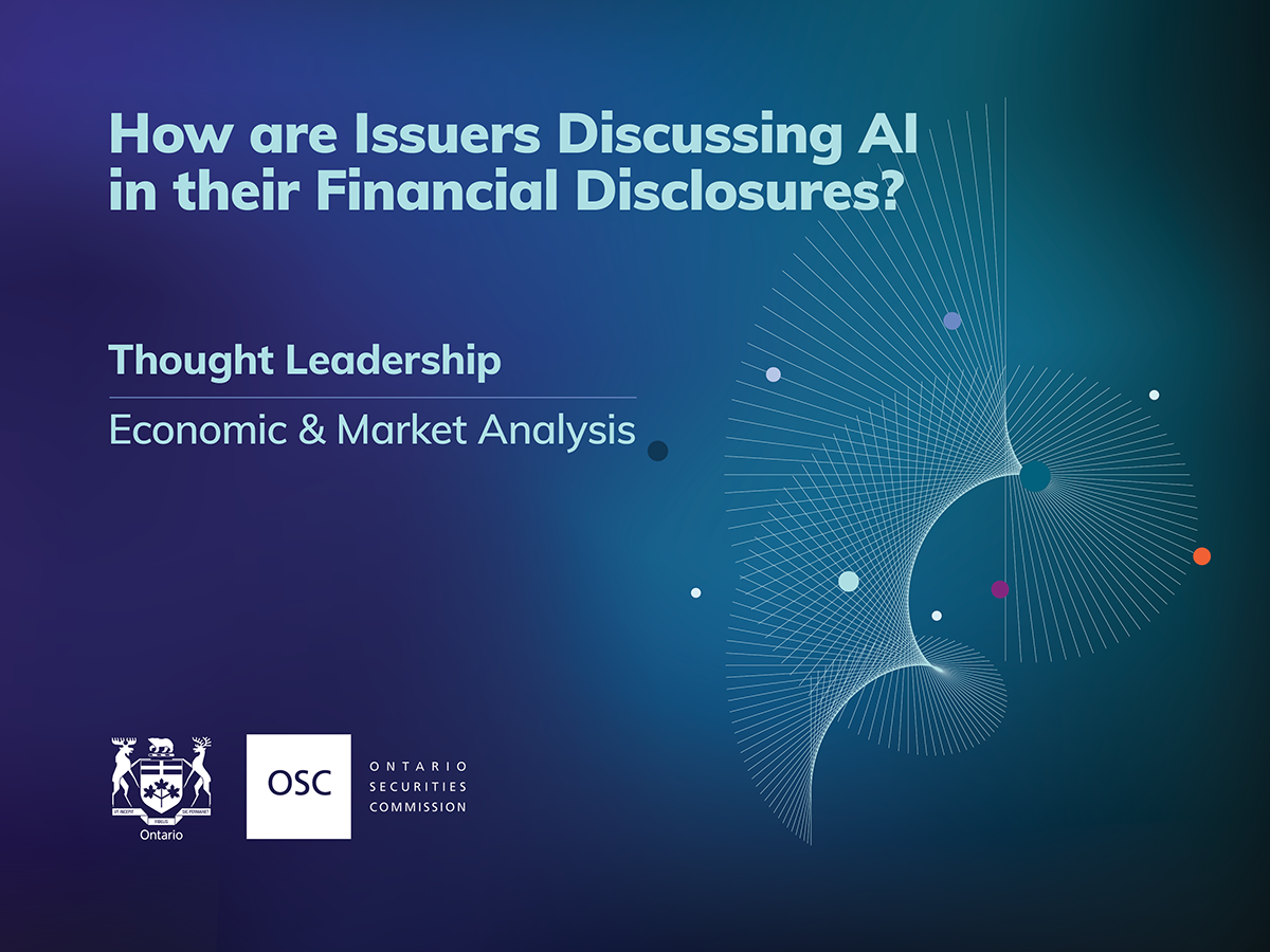 Report: How are Issuers Discussing AI in their Financial Disclosures? Banner