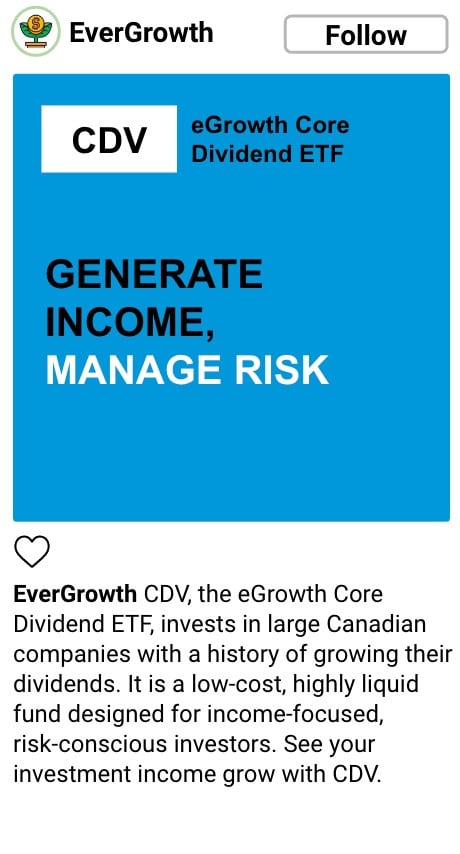 Example of legitimate opportunity: a dividend ETF.